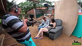 Behind Scenes with Novinha Luara Amaral in Community Filming