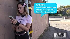 Gorgeous brunette, wanna star in a nasty anal sex tape with me?