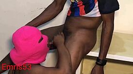 Teeen with Big Oiled Pussy Gets Fucked Hard on Study Table by Black Stud.