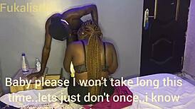 behind the scenes, sexy hijab girl fucks horny visitor!