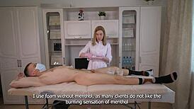 Unbelievable! Shaving Lesson by Stunning Russian Mistress Sugarnadya in Close-Up