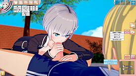 why is asami's big tits getting massaged in this 3d anime sex scene?