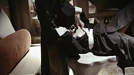 In the heat of warfare, a beautiful warrior faces rough challenges in her roleplay fantasy.