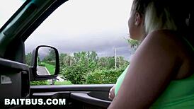 Yo, straight guy tricked into gay action for pay in van!