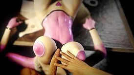 i made an arrangement with the pink haired slut for a close-up blowjob