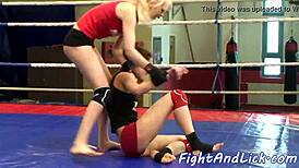 Lesbian Babe Gets Intense Oral Pleasure and Fingering Action