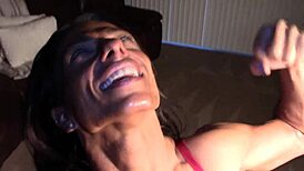 athletic milf gets into shenanigans with strapon and deepthroat