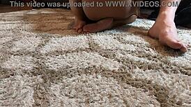 Mandy Mynxx Sucks Cock with Passion on the Couch