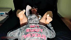 JERKING OFF from a SLUT wife!