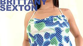 Brittany Sexton Sexy Fucking Cute Coed Huge Cock POV Blowjob and Huge Cum Facial - Wow A