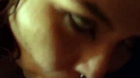 Latina wife with big tits and ass gives blowjob with dirty talk