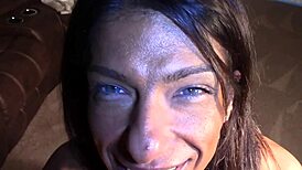 athletic milf gets into shenanigans with strapon and deepthroat