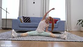 fucked red-haired athlete aliska dark in all holes for first dp