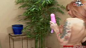 i-i picked up this blonde teen for some dildo fun