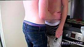 Teen Gay Boys Enjoy A Three Course Meal Of Cock.