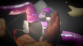 i made an arrangement with the pink haired slut for a close-up blowjob