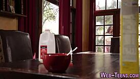 latina lesbian squirting hard during intense oral play