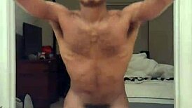 Hey, check out this wild thigh workout at the bar with a hot brunette!