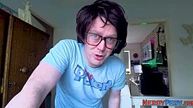 leeds nerd tricked into sucking cock and swallowing cum for the first time