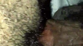 i love that tight pussy getting fucked bareback with a big cock, it's so hairy and monster sized. feels amazing!