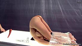 dom in fishnets anal fucks busty lesbian hard!