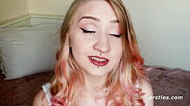 Aurora's Solo Teasing In Underwear