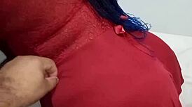 Mamando o F� Gostoso at� Ele Gozar nos Meus Peitos