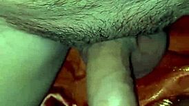 I am licking my wife's delicious pussy so passionately.