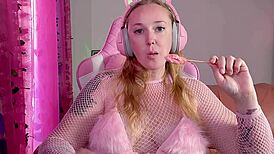 ASMR lollipop sucking and licking