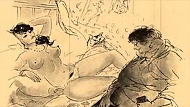 Vintage Erotic Drawings Evoke Deep Emotions