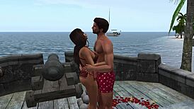 Valentine love with oral and creampie rides