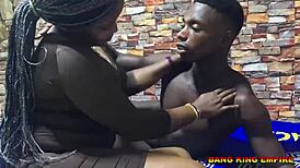 Steady Romance And Slow Sex With Ebony Step Sister Involving Tits Massage And Big Cock Sucking