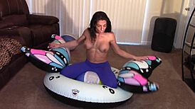 Alexis Rain Grinding Hard on Neighbor Till Intense Orgasm