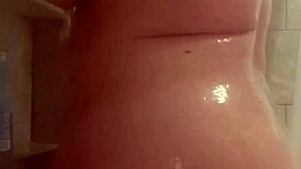 Bbw in another shower video with big ass tits fat milf bathing amateurs big tits
