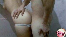 My neighbor fucks me in the bathroom secretly