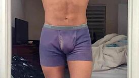 Learning in dorm with uncle brunette