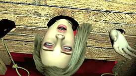 Girl In Wooden Handcuffs Takes Giant Ork Cock Deep