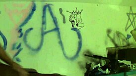 Taken at home, an interracial couple has doggy style sex and missionary sex in video