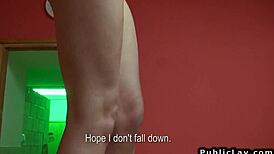 busty masseuse screws stranger in public pov outdoor scene