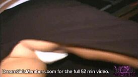 Hot Upskirts with Bare Ass Flashing at Club