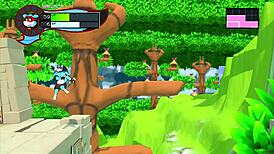 In the secret onsen, oh so hero feels intense emotions during the gay hentai sex orgy with big cocks and furry banging