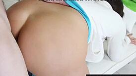 Studying with Kalina Ryu turns into hardcore fucking