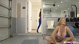 Ryan Keely And Richelle Ryan Lick Pussy In Gym Trouble