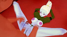 Dragon Ball Vados Gives Footjob and Feet Licking in Hot 3D Clip