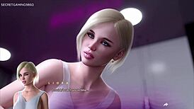 Apocalust 15 - Stepsis takes cum on tight pink pussy in 3D game