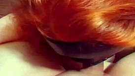 Amateur hot wife enjoys slurping on a big cock.