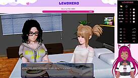 vtuber lewdneko plays harem hotel