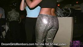 Hot Upskirts with Bare Ass Flashing at Club
