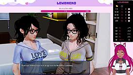 vtuber lewdneko plays harem hotel