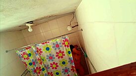 Spying on My Wife's Friend During Vacation in Bathroom